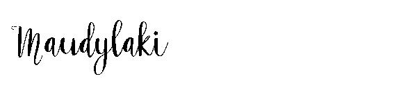 Maudylaki字体