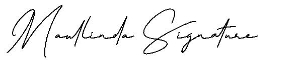 Maullinda Signature字体