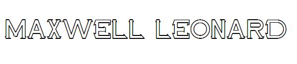 Maxwell Leonard字体