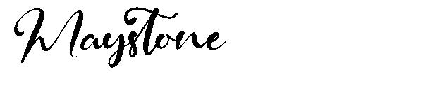 Maystone字体