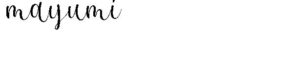 mayumi字体