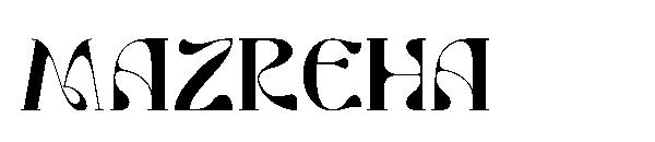 MAZREHA字体