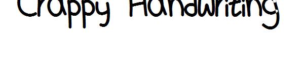 Crappy Handwriting字体