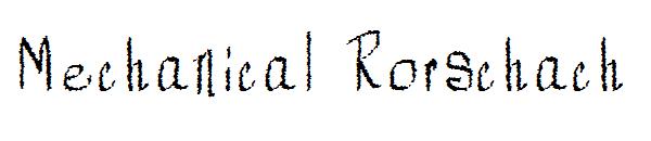 Mechanical Rorschach字体