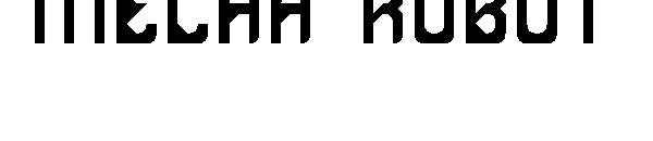 MECHA ROBOT字体