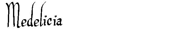 Medelicia字体