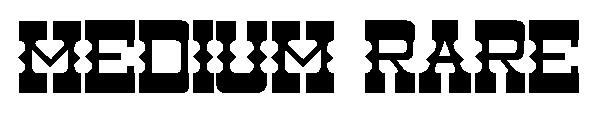Medium Rare字体