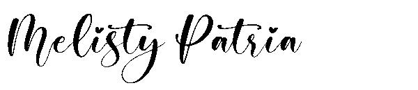 Melisty Patria字体