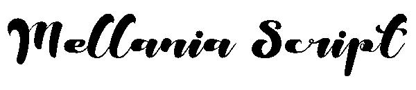 Mellania Script字体