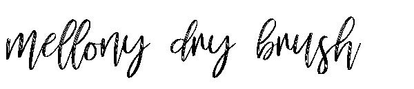 mellony dry brush字体