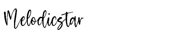 Melodicstar字体