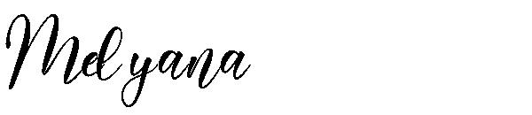 Melyana字体