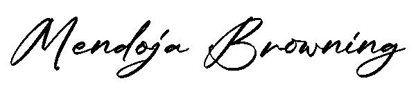Mendoja Browning字体