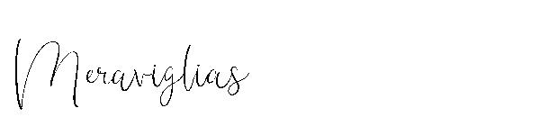 Meraviglias字体