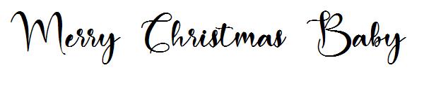 Merry Christmas Baby字体