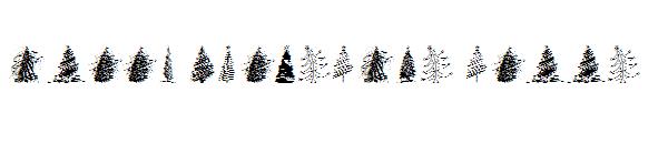 Merry Christmas Trees字体