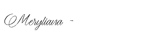 Meryliana -字体