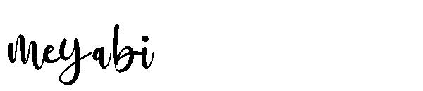 meyabi字体
