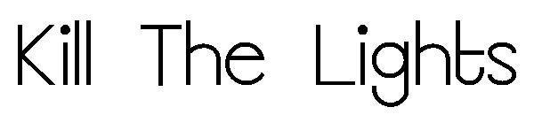 Kill The Lights字体