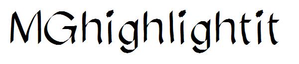 MGhighlightit字体