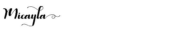 Micayla字体