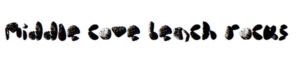 middle cove beach rocks字体