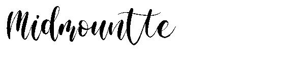 Midmountte字体