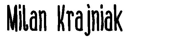 Milan Krajniak字体