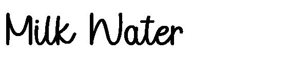 Milk Water字体