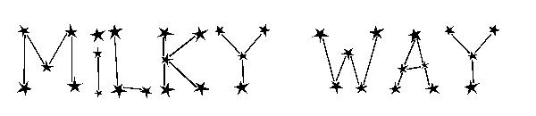Milky Way字体