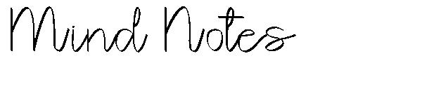 Mind Notes字体