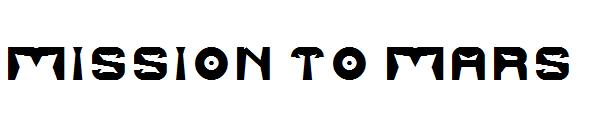MISSION TO MARS字体