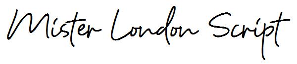 Mister London Script字体