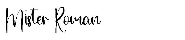 Mister Roman字体