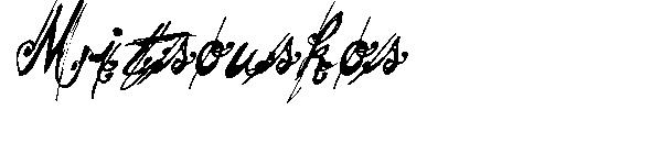 Mitsouskos字体