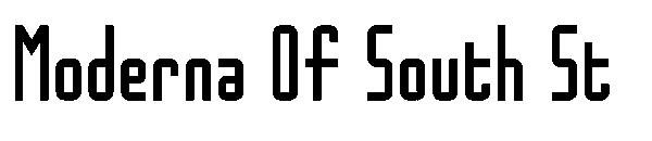 Moderna Of South St字体
