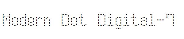 Modern Dot Digital-7字体