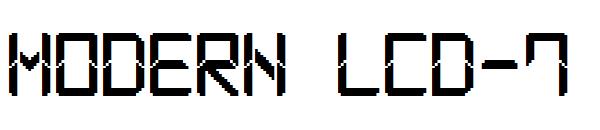 Modern LCD-7字体