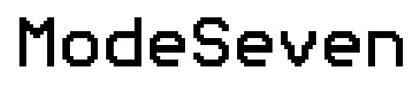 ModeSeven字体