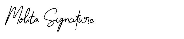 Molita Signature字体