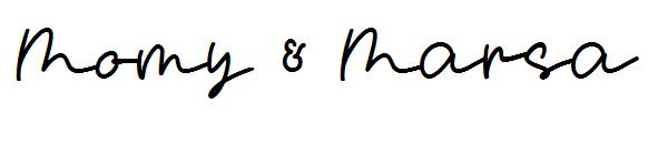 Momy & Marsa字体