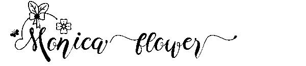 Monica Flower字体