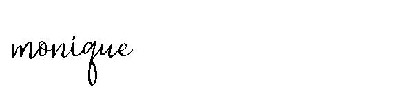 monique字体