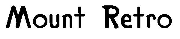 Mount Retro字体