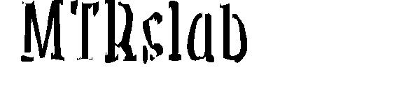 MTRslab字体