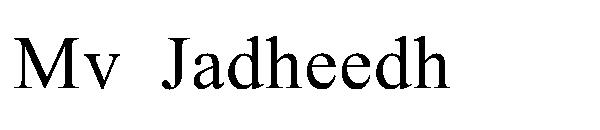 Mv Jadheedh字体