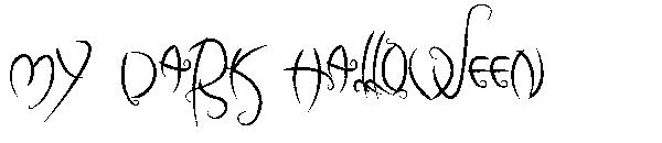 my dark halloween字体