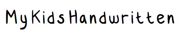 My Kids Handwritten字体