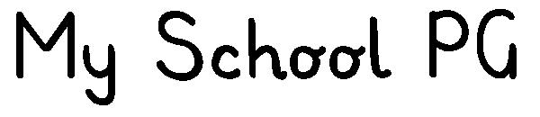 My School字体 PG字体