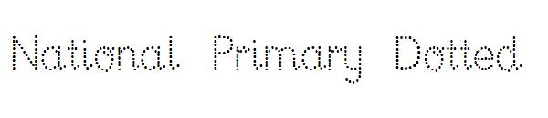 National Primary Dotted字体